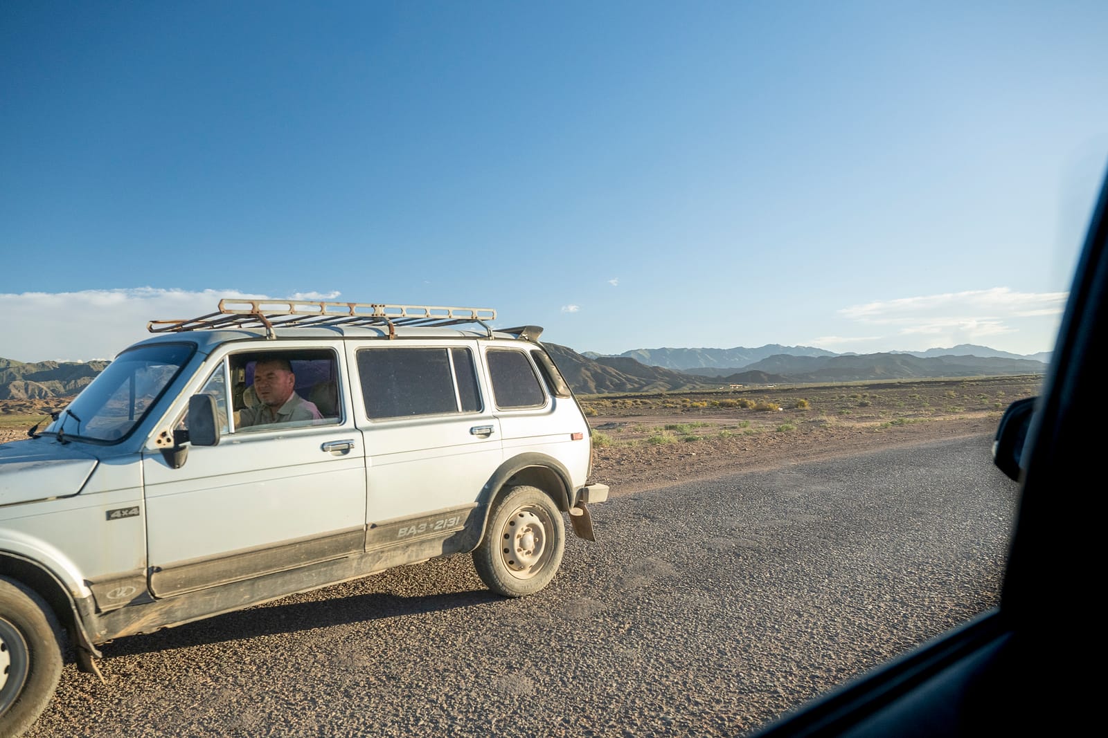 The other jeep, seen from inside ours